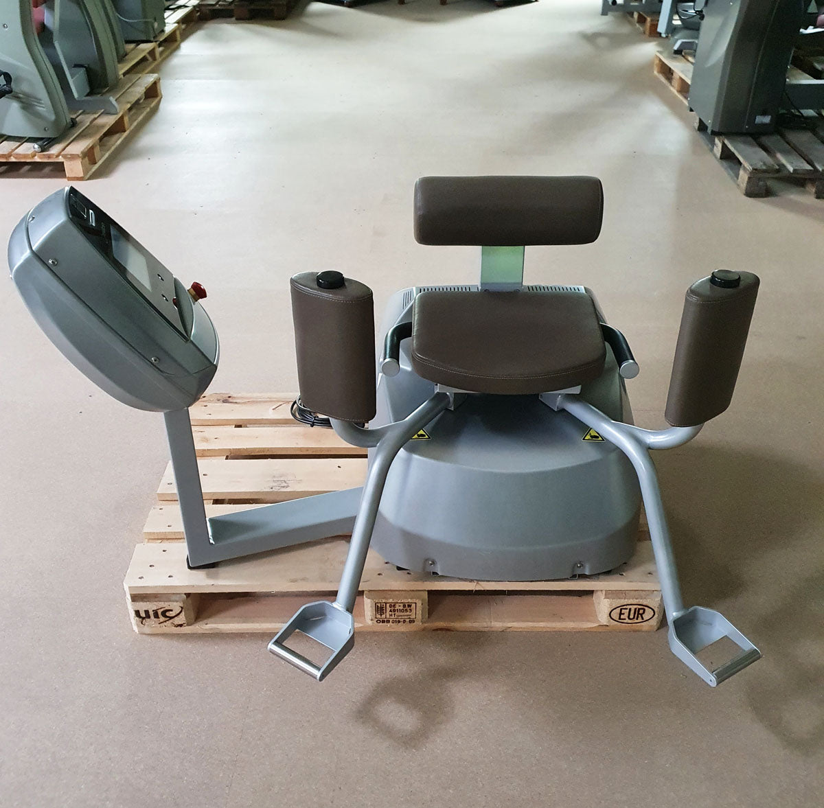 Milon Premium Adductors - Abductor machines, Hip Abductor and Adductor, 2 machines in a set, brushed aluminum housing, used - refurbished condition