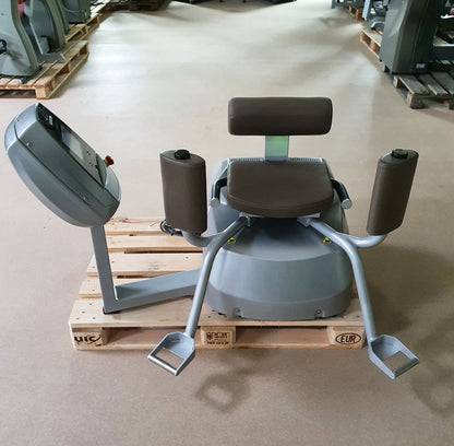 Milon Premium Adductors - Abductor machines, Hip Abductor and Adductor, 2 machines in a set, brushed aluminum housing, used - refurbished condition