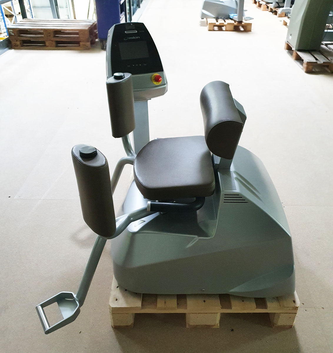 Milon Premium Adductors - Abductor machines, Hip Abductor and Adductor, 2 machines in a set, brushed aluminum housing, used - refurbished condition