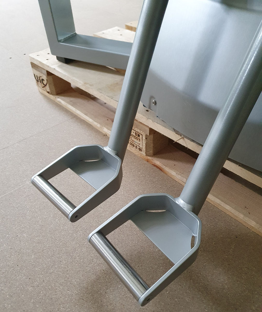 Milon Premium Adductors - Abductor machines, Hip Abductor and Adductor, 2 machines in a set, brushed aluminum housing, used - refurbished condition