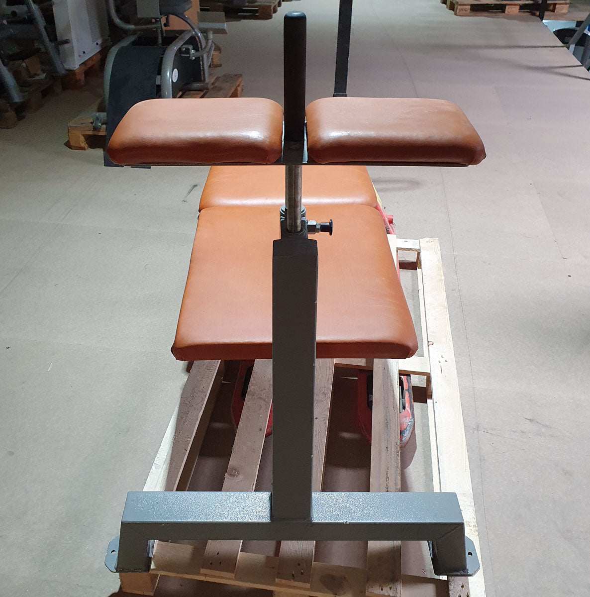 Sportsart verstellbare Bauchmuskelbank, Adjustable Decline/Abdominal Crunch Bench, Rahmenfarbe Silber-Grau, gebraucht - geprüfter Zustand