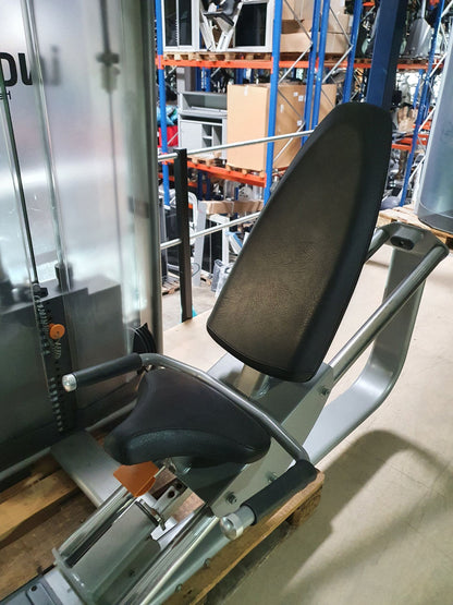Inotec Beinpresse, Leg Press, Rahmenfarbe Silber, Polsterfarbe Schwarz, gebraucht - überholter Zustand