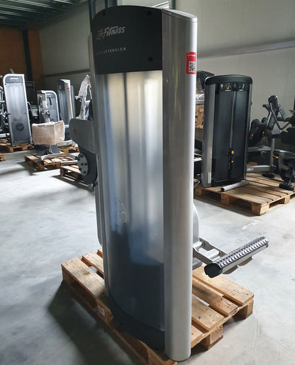 Life Fitness Back Extension, Rückenstreckermaschine, Hyperextension, Signature Series, Rahmenfarbe Silber, Polsterfarbe Schwarz, gebraucht - überholter Zustand