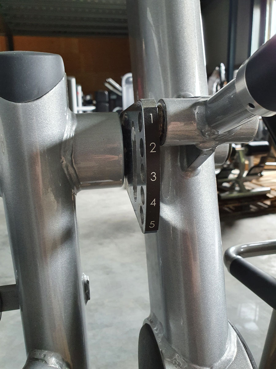 Life Fitness Back Extension, Rückenstreckermaschine, Hyperextension, Signature Series, Rahmenfarbe Silber, Polsterfarbe Schwarz, gebraucht - überholter Zustand