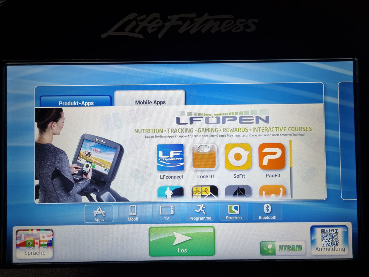 Life Fitness Recumbent Ergometer Lifecycle, Elevation Series, Recumbent, SE Console Touch, used - refurbished condition
