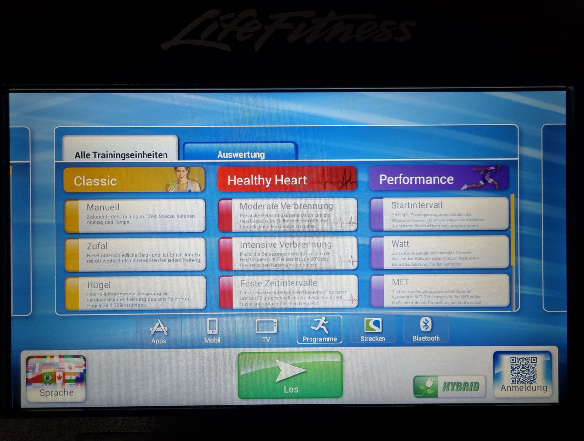 Life Fitness Recumbent Ergometer Lifecycle, Elevation Series, Recumbent, SE Console Touch, used - refurbished condition