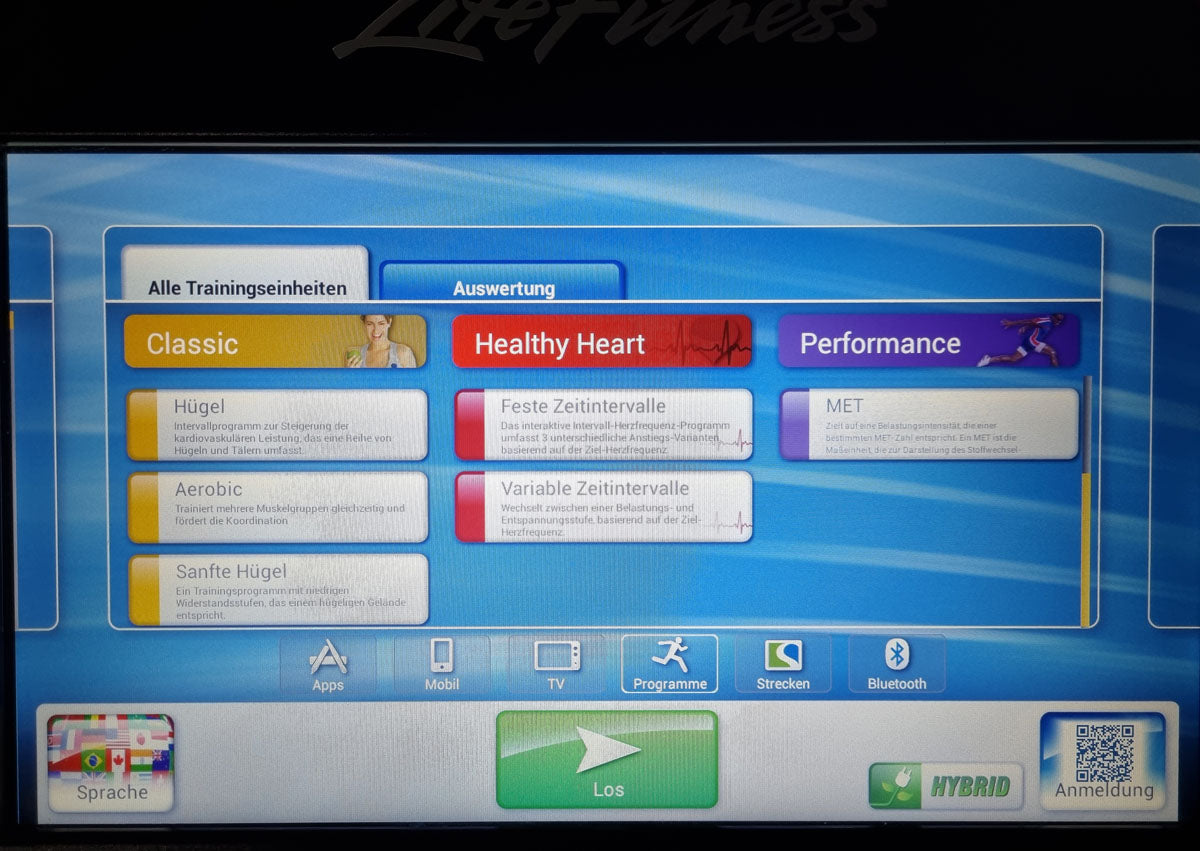 Life Fitness Recumbent Ergometer Lifecycle, Elevation Series, Recumbent, SE Console Touch, used - refurbished condition