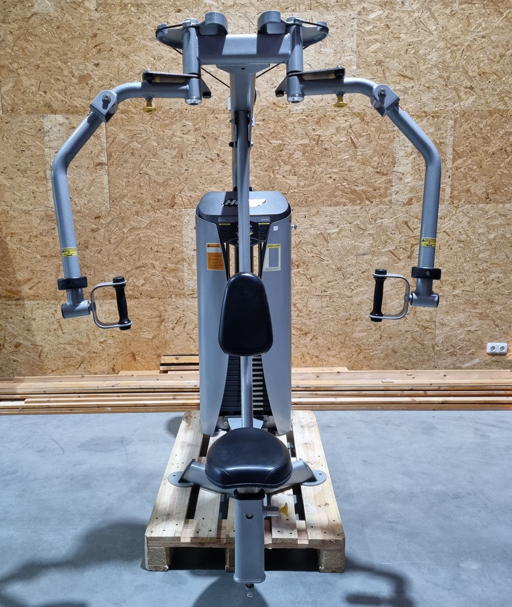 Hoist Dual Series Butterfly und Butterfly Reverse - 2 in 1 Kombimaschine, HD-3900 mit drehbaren Griffen, Rahmenfarbe Silber, Polsterfarbe Schwarz, gebraucht - überholter Zustand