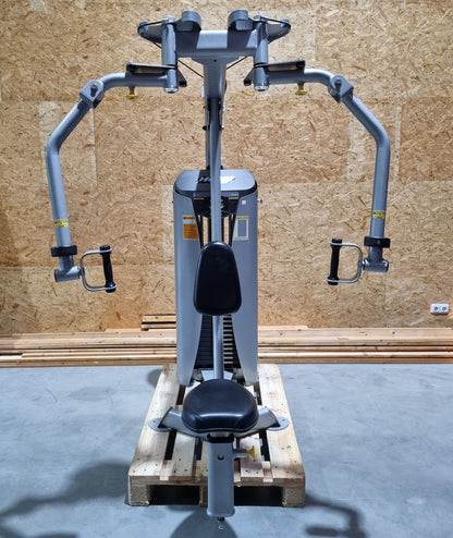 Hoist Dual Series Butterfly und Butterfly Reverse - 2 in 1 Kombimaschine, HD-3900 mit drehbaren Griffen, Rahmenfarbe Silber, Polsterfarbe Schwarz, gebraucht - überholter Zustand