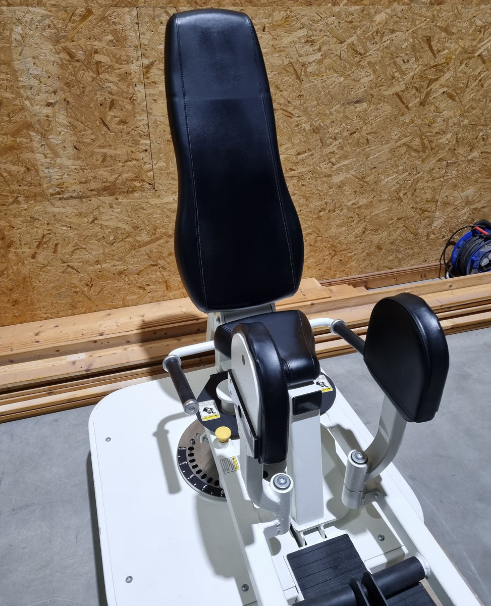 Cybex Eagle Abduktoren und Adduktoren Kombimaschine 2 in 1 - Hip Abduction and Hip Adduction, Rahmenfarbe Weiß, Polsterfarbe Schwarz, gebraucht - überholter Zustand