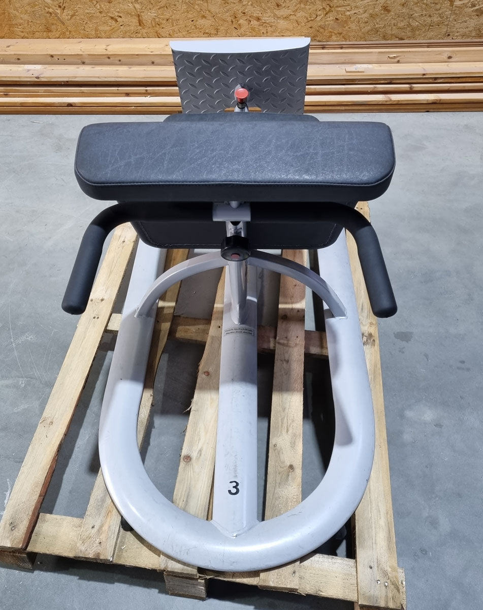 Dr. Wolff Lumbal Trainer 307, silver / black, adjustable, used - refurbished condition
