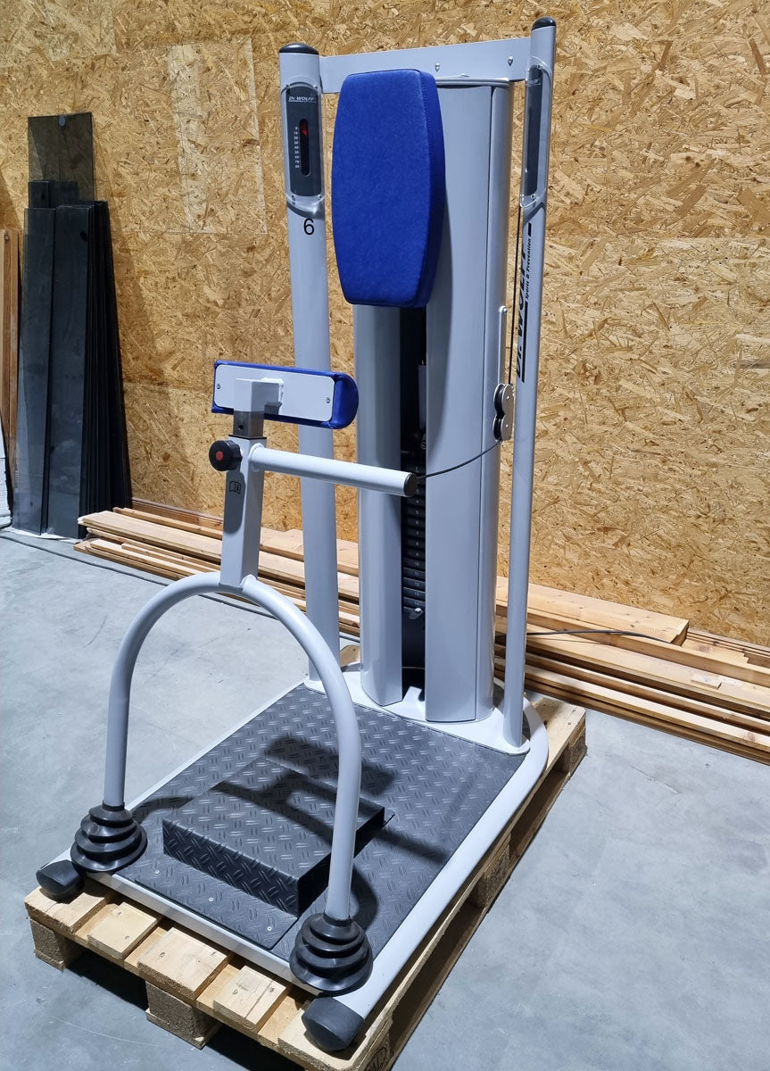 Dr. Wolff Lateral-Shifting 936, lateral trunk muscles, color silver, used - refurbished condition
