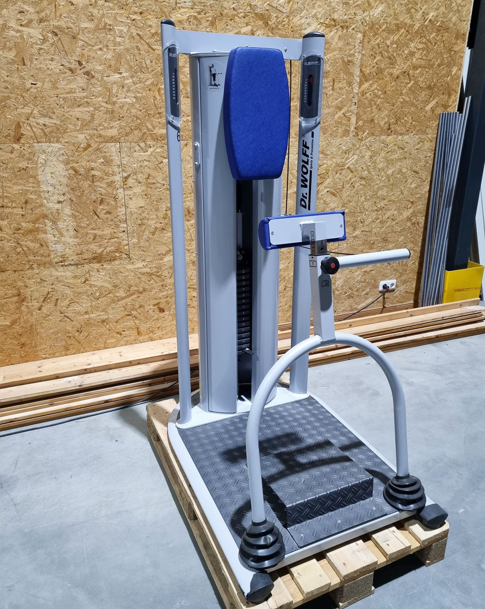 Dr. Wolff Lateral-Shifting 936, lateral trunk muscles, color silver, used - refurbished condition
