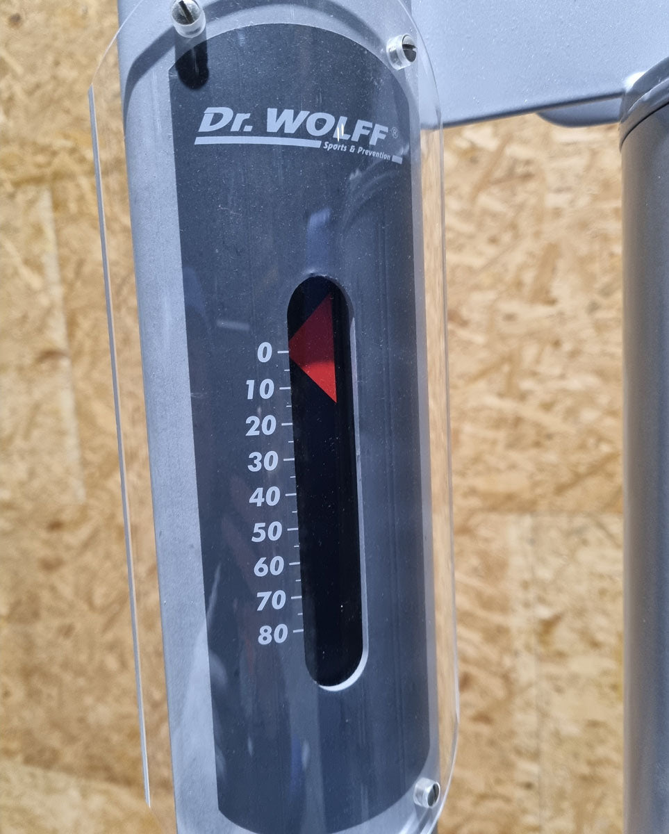 Dr. Wolff Lateral-Shifting 936, lateral trunk muscles, color silver, used - refurbished condition