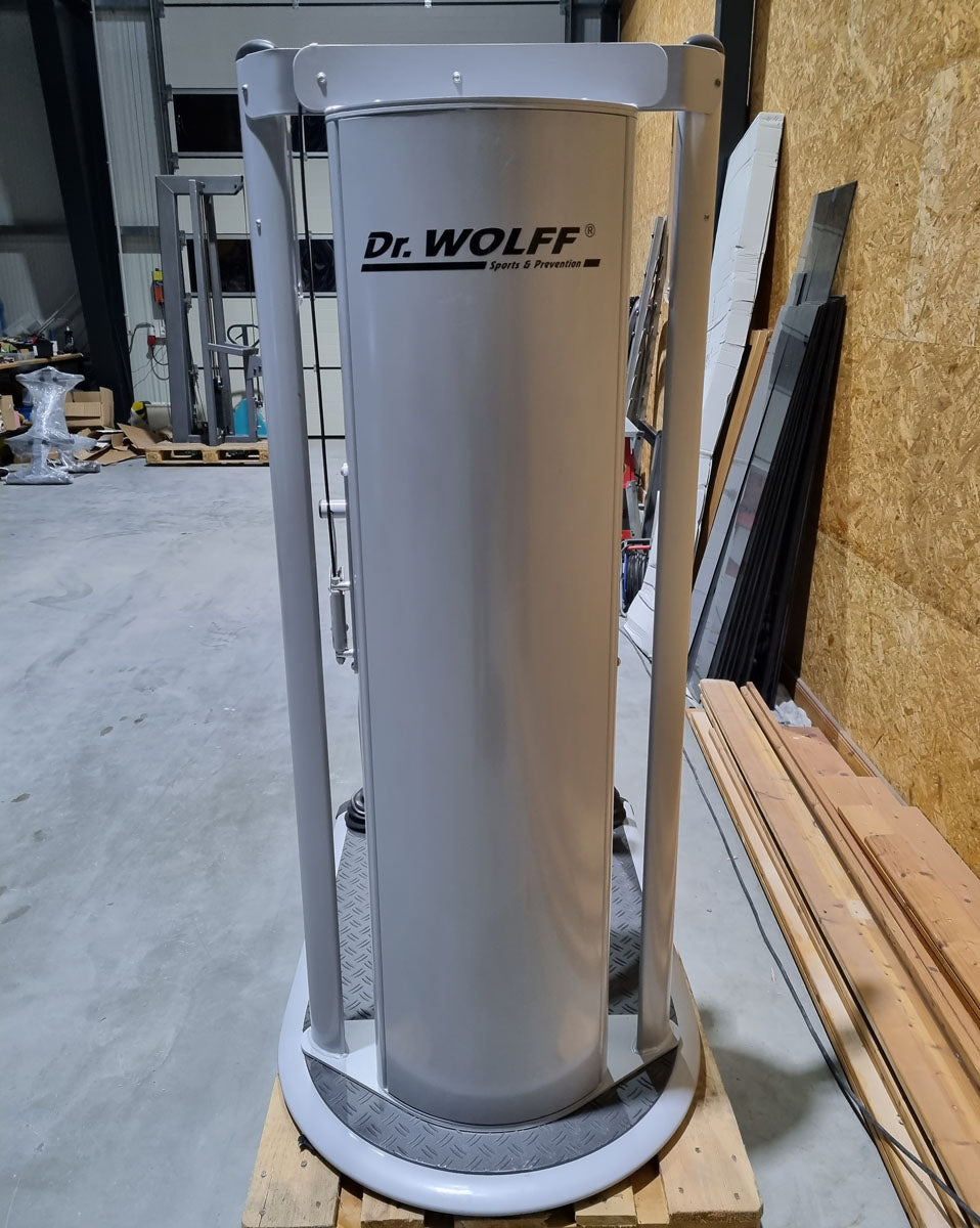 Dr. Wolff Lateral-Shifting 936, lateral trunk muscles, color silver, used - refurbished condition