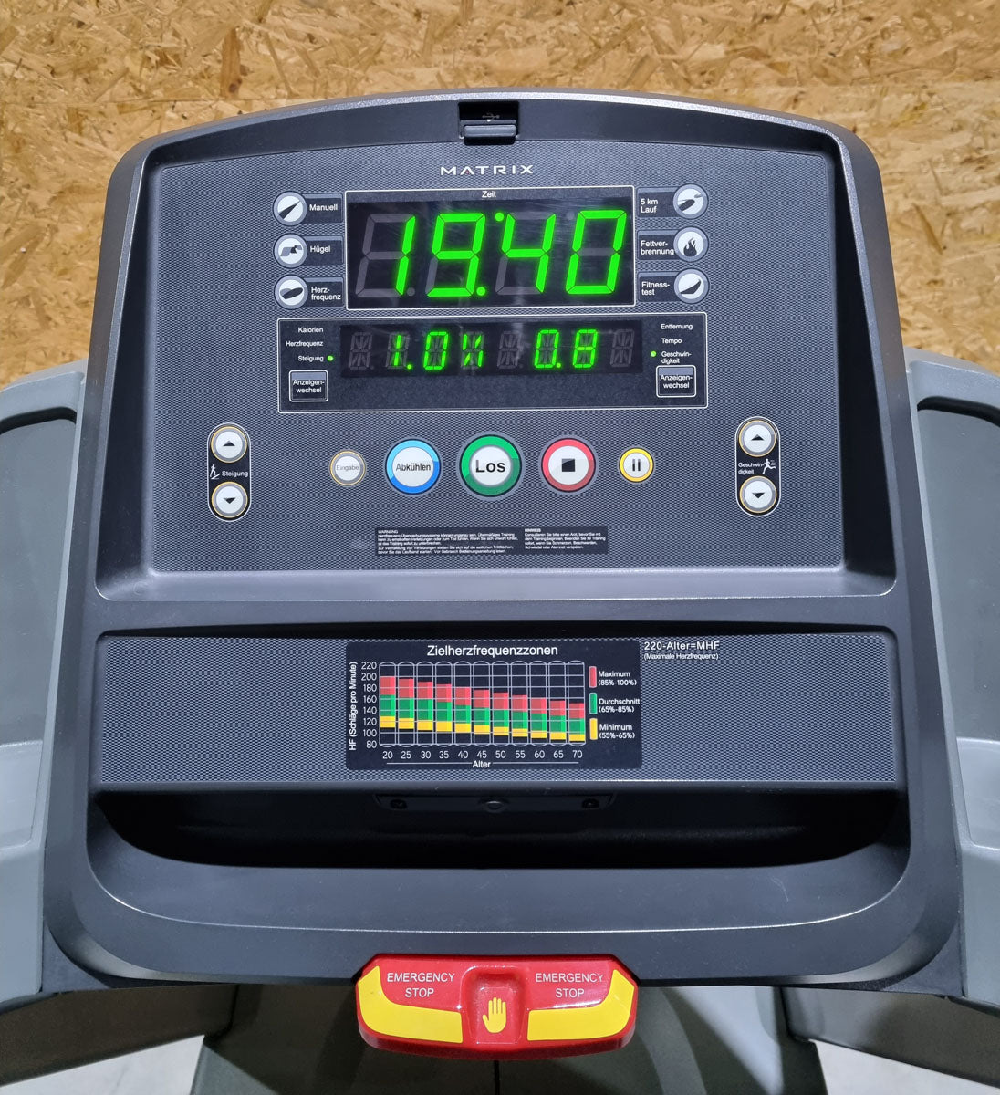 Matrix Laufband T3X mit LED Display, Treadmill, gebraucht - überholter Zustand