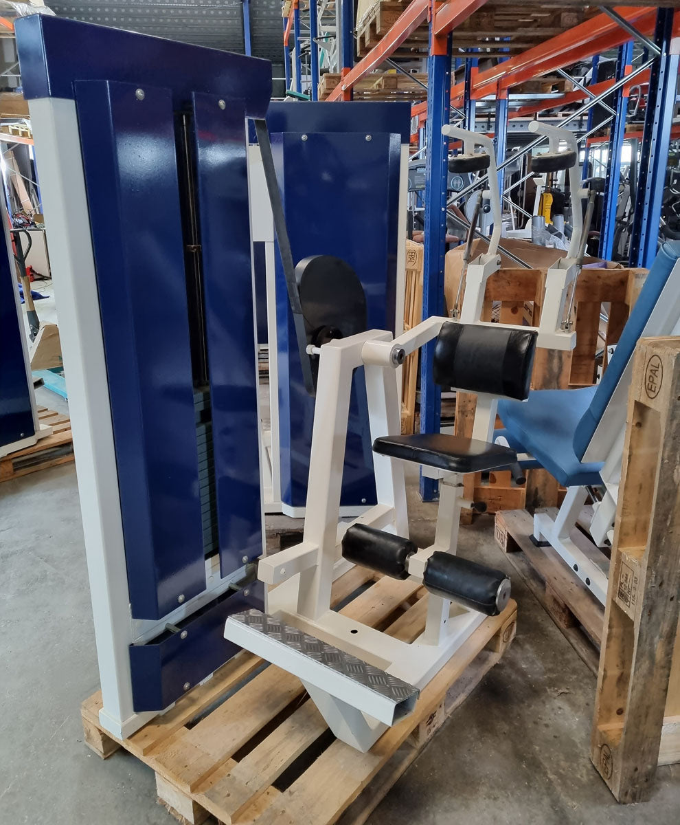Competition Line equipment park, 17 strength machines, old school, used with signs of wear