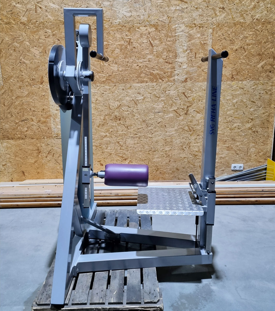 SVG Multi Hip, kick machine, hip pendulum, MPG, frame color silver, upholstery color purple, MPG, used - refurbished condition