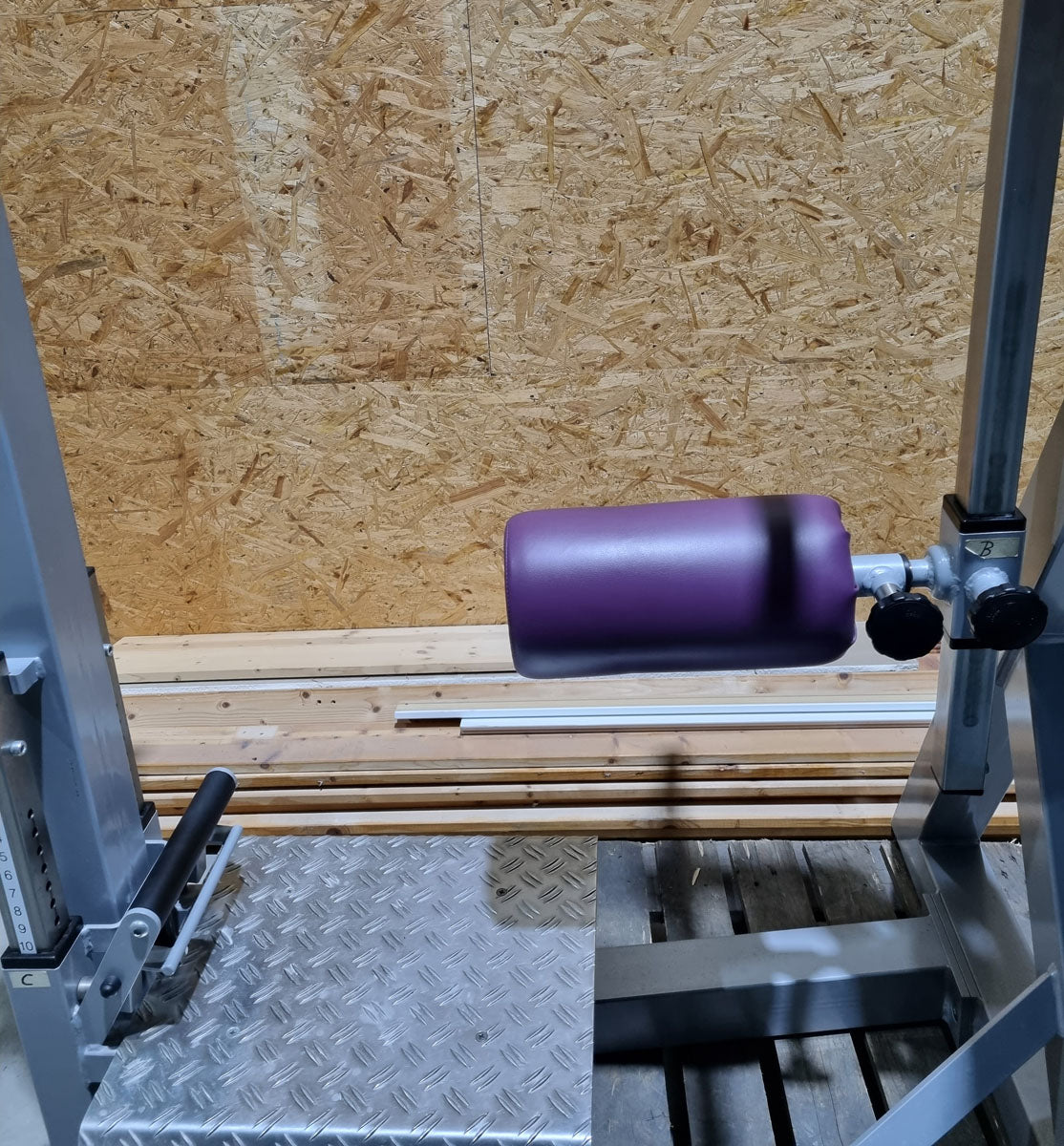 SVG Multi Hip, kick machine, hip pendulum, MPG, frame color silver, upholstery color purple, MPG, used - refurbished condition