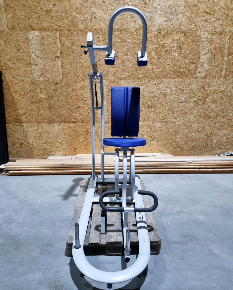 Dr. Wolff Ab Curl 536, Rückenschonende Bauchmaschine Crunch, Rahmenfarbe Silber - gebrauchter - überholter Zustand