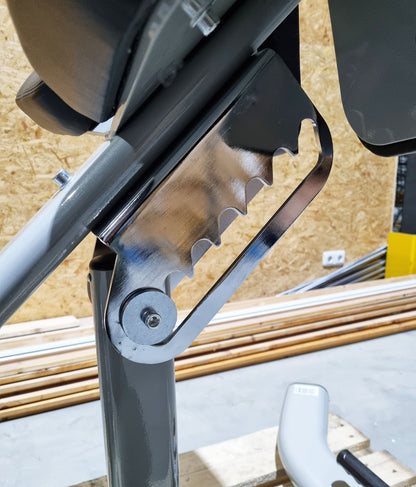 DankSport Rückenstreckerbank verstellbar - Hyperextension 45° - Back Extension - Silber und Schwarz - NEU
