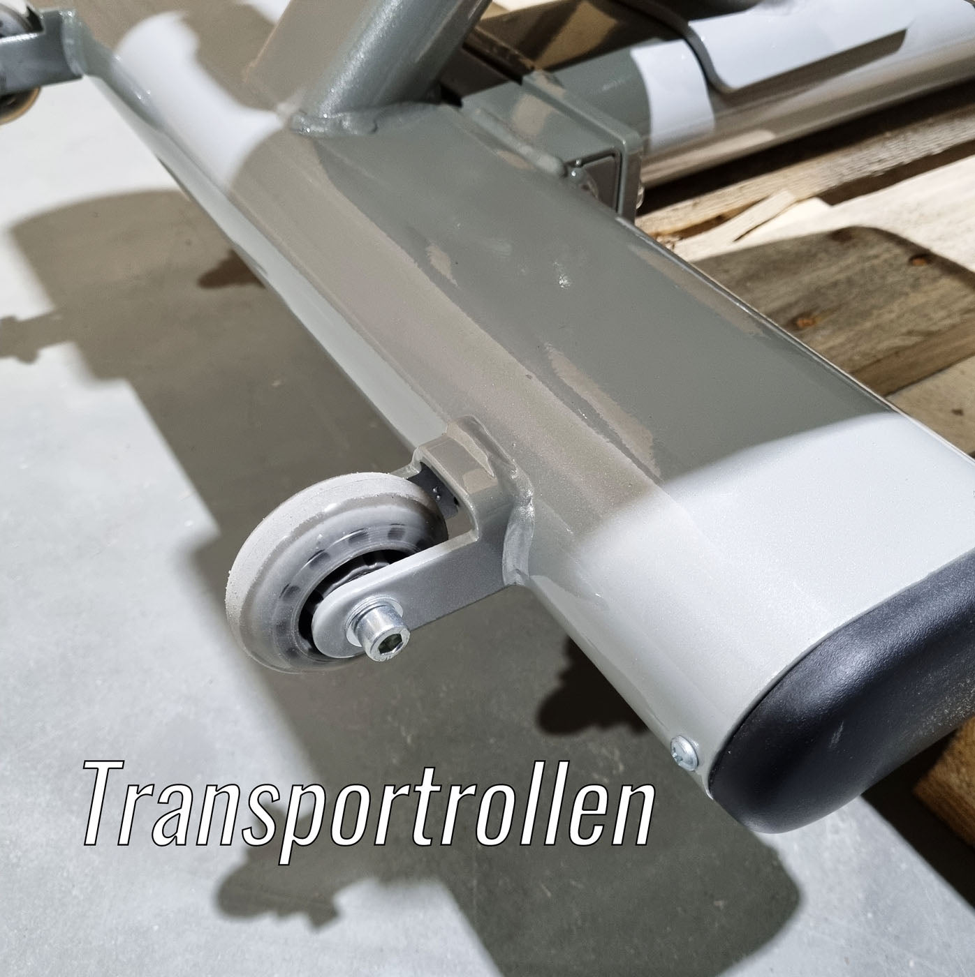 DankSport Rückenstreckerbank verstellbar - Hyperextension 45° - Back Extension - Silber und Schwarz - NEU