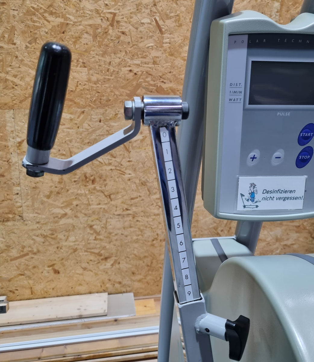 Ergo-Fit 3000 Oberkörpertrainer, Öberkörperergometer, Handergometer, Cardiotraining für Arme und Schulter, gebraucht - überholter Zustand