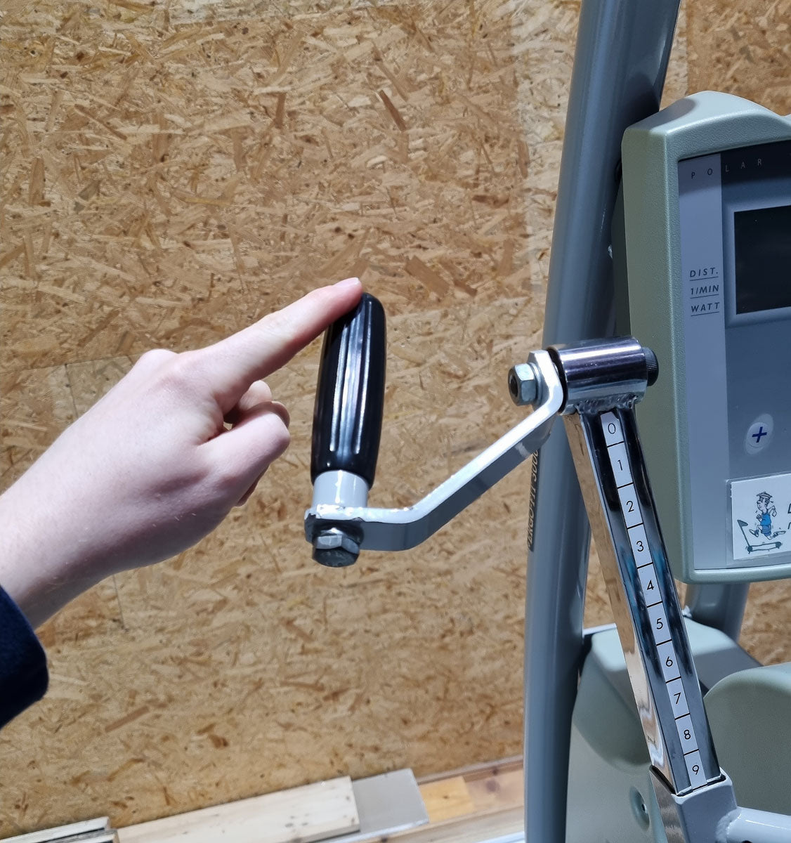 Ergo-Fit 3000 Oberkörpertrainer, Öberkörperergometer, Handergometer, Cardiotraining für Arme und Schulter, gebraucht - überholter Zustand