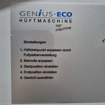 Frei Genius Eco hip machine, hip pendulum, hip machine, multi hip, kick machine, frame color silver, used - refurbished condition