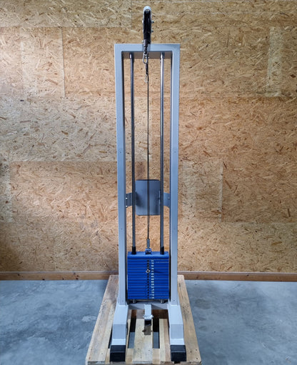 Panatta Doppel Seilzugturm, Trizepsturm von Oben, 1x mit Hüftpolster, 50kg und 80kg Gewichstblock, Triceps Pulley Tower - gebraucht - geprüfter Zustand