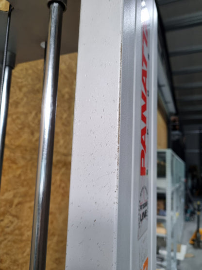 Panatta Doppel Seilzugturm, Trizepsturm von Oben, 1x mit Hüftpolster, 50kg und 80kg Gewichstblock, Triceps Pulley Tower - gebraucht - geprüfter Zustand