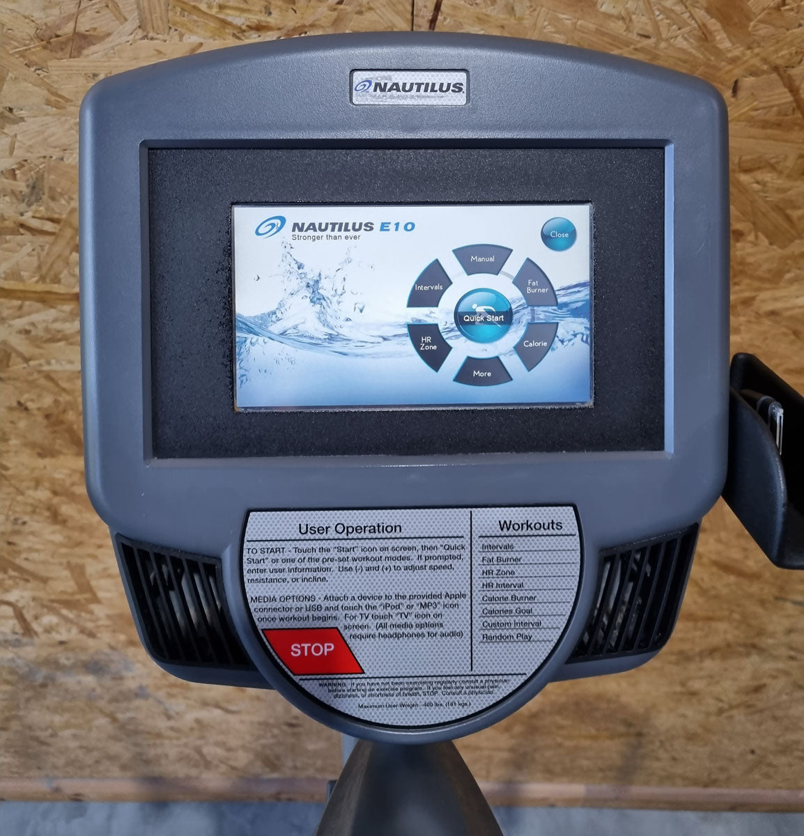 Nautilus E10 Crosstrainer Ellipsentrainer, Touch Display, gebraucht - überholter Zustand