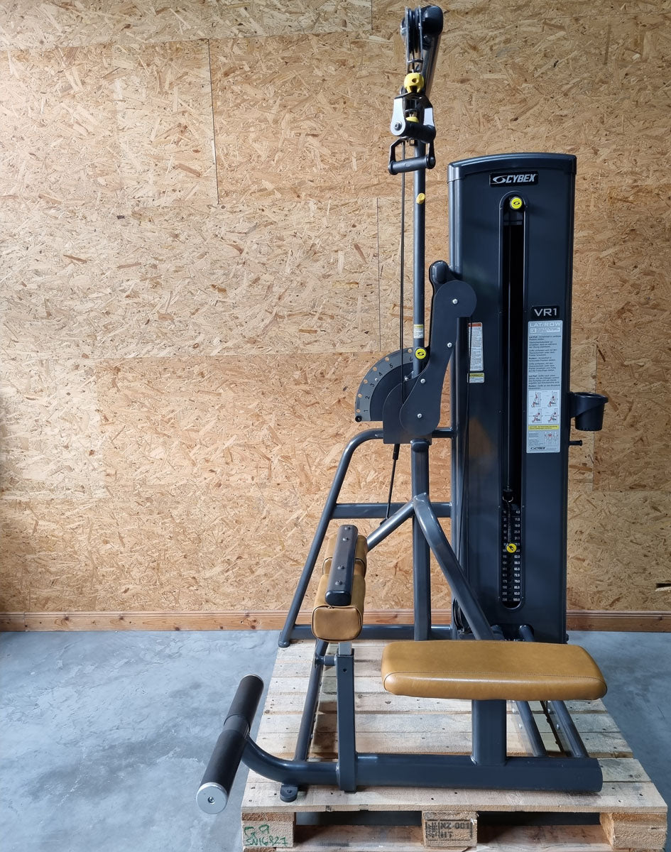 Cybex VR1 Lat-Row Latzug und Rudern - 2 in 1 Kombigerät - drehbare Griffe, Rahmen Anthrazit, gebraucht - überholter Zustand