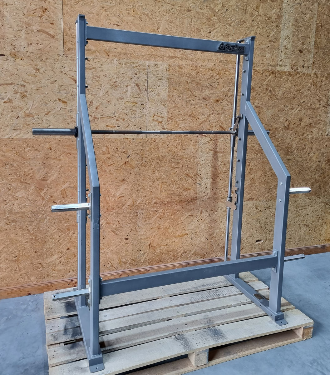 Gymleco Smith Machine 280 - Multi-press straight guided, plate loaded disc holder, used - tested condition