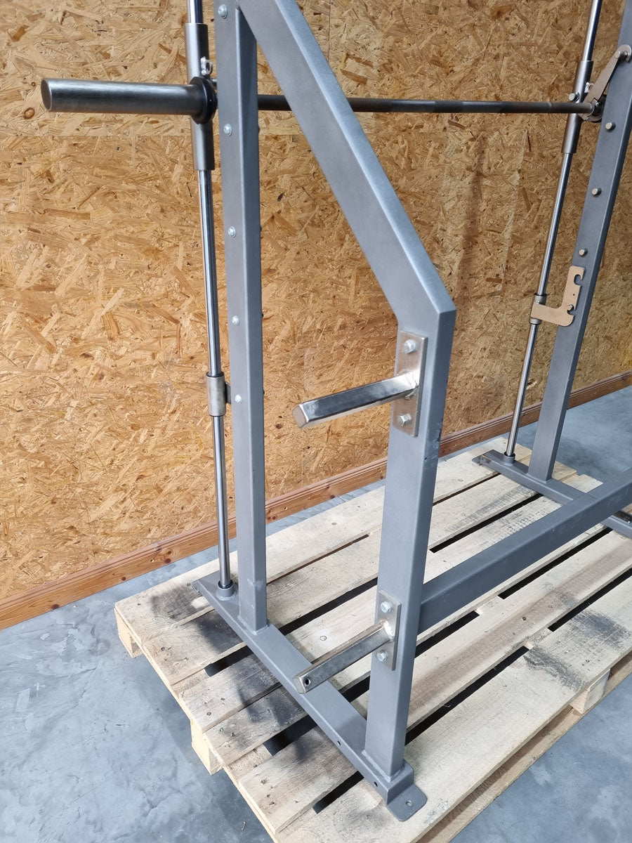 Gymleco Smith Machine 280 - Multi-press straight guided, plate loaded disc holder, used - tested condition