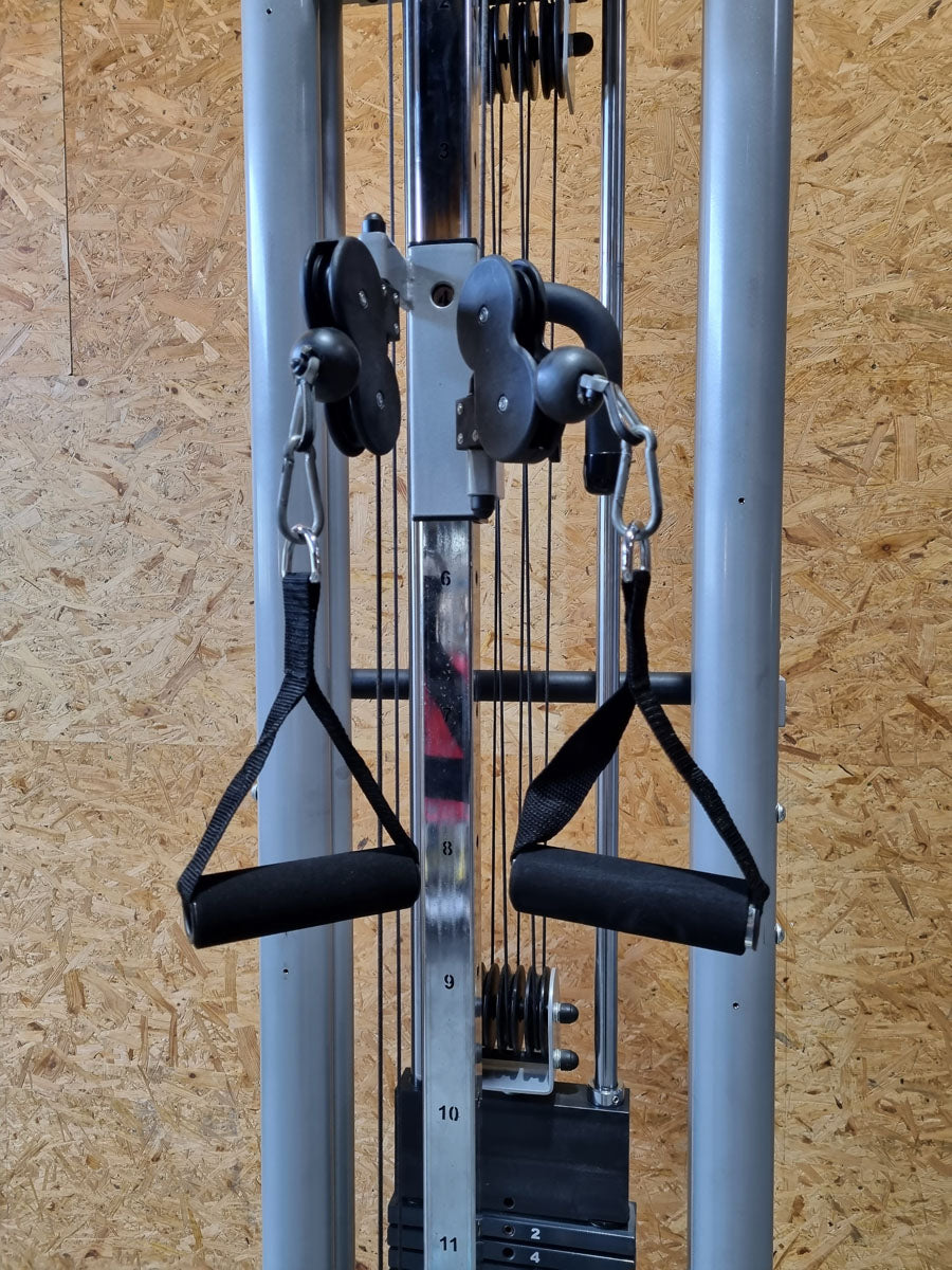 Proxomed Zugapparat Compass 530 - Seilzug höhenverstellbar, freistehend mit Stativ, Speedy Compact, MPG, Reha, Farbe Silber - gebraucht - überholter Zustand
