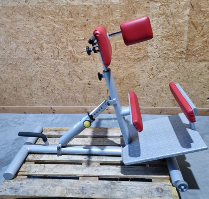 Proxomed Rückentrainer Kombi, Compass 530, Rückenstreckerbank 45° Hyperextension, Lateral Trainer, MPG, Reha, Rahmenfarbe Silber, gebraucht - überholter Zustand