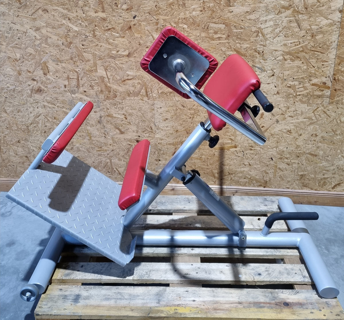 Proxomed Rückentrainer Kombi, Compass 530, Rückenstreckerbank 45° Hyperextension, Lateral Trainer, MPG, Reha, Rahmenfarbe Silber, gebraucht - überholter Zustand