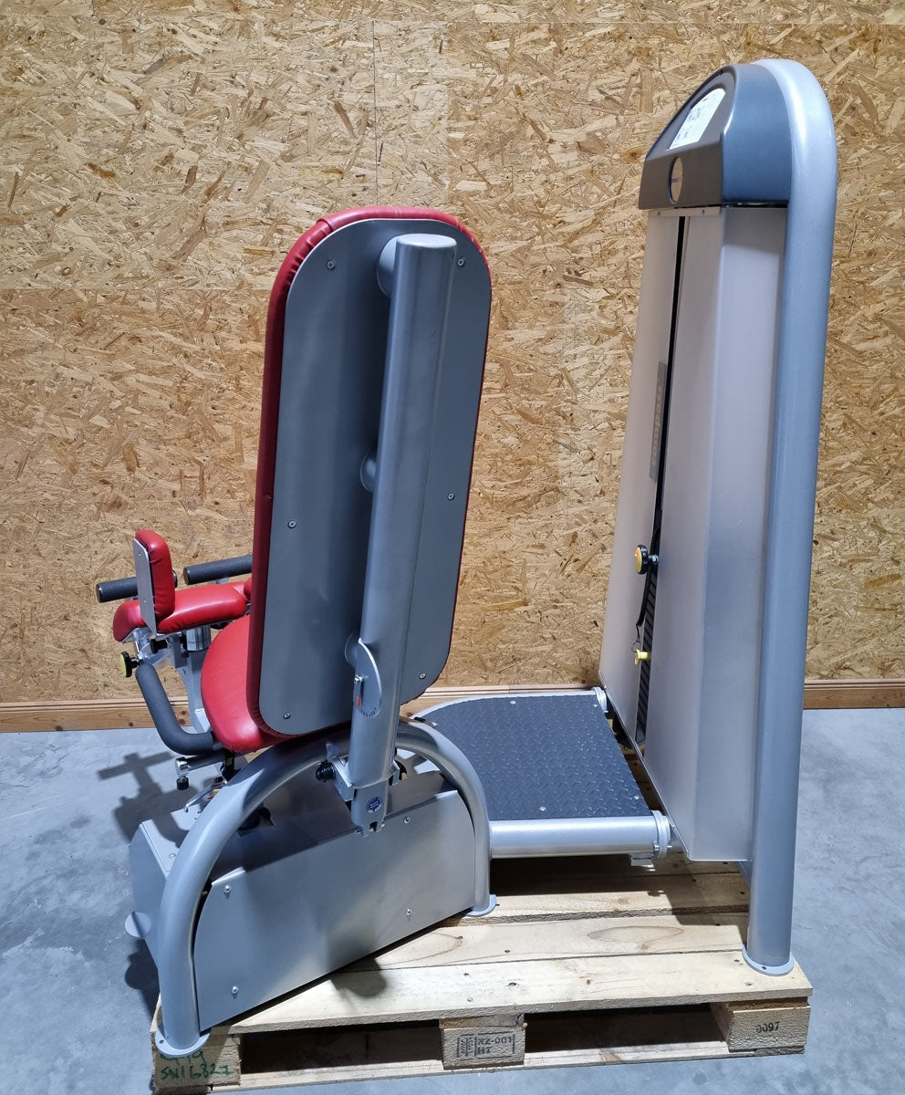 Proxomed Ab-Adduktor Kombi, Compass 530, Abduktoren und Adduktoren 2 in 1 Kombigerät, MPG, Reha, Rahmenfarbe Silber, Polsterfarbe Rot, gebraucht - überholter Zustand