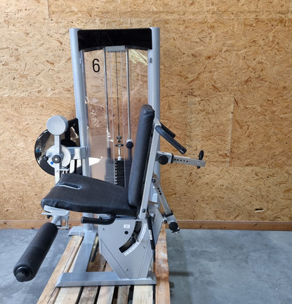Physio&amp;Sports Leg Extension and Leg Curl Combo, Pro Line, 2 in 1 Combo, MPG, Rehab, Silver, Used - Refurbished Condition