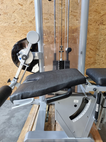 Physio&amp;Sports Leg Extension and Leg Curl Combo, Pro Line, 2 in 1 Combo, MPG, Rehab, Silver, Used - Refurbished Condition