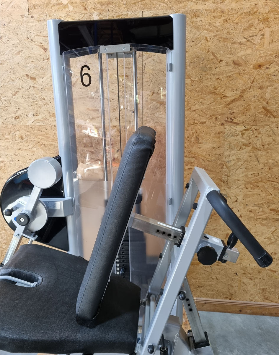 Physio&amp;Sports Leg Extension and Leg Curl Combo, Pro Line, 2 in 1 Combo, MPG, Rehab, Silver, Used - Refurbished Condition