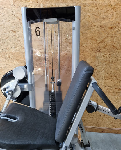 Physio&amp;Sports Leg Extension and Leg Curl Combo, Pro Line, 2 in 1 Combo, MPG, Rehab, Silver, Used - Refurbished Condition