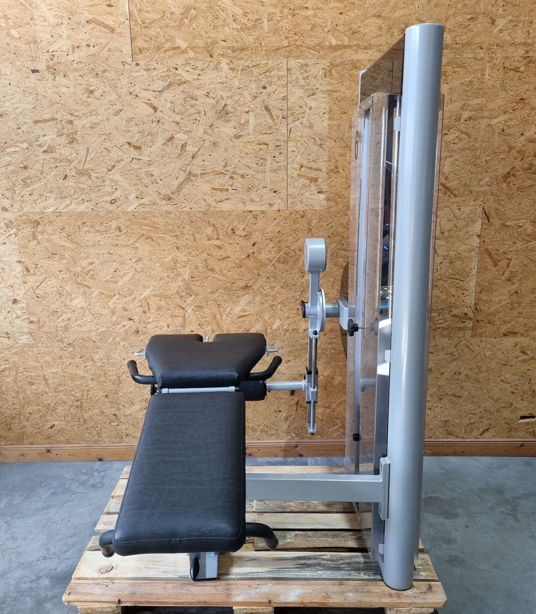 Physio&amp;Sports Leg Extension and Leg Curl Combo, Pro Line, 2 in 1 Combo, MPG, Rehab, Silver, Used - Refurbished Condition