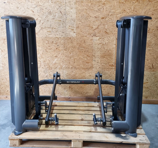 Gym80 Sygnum Dual 4401 FTM Deadlift Maschine, Kreuzheben Maschine mit 2x 105kg Gewichtsblöcken Stack Weight, gebrauchter - überholter Zustand