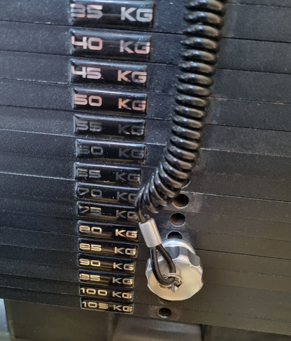 Gym80 Sygnum Dual 4401 FTM Deadlift Machine, deadlift machine with 2x 105kg weight blocks Stack Weight, used - refurbished condition