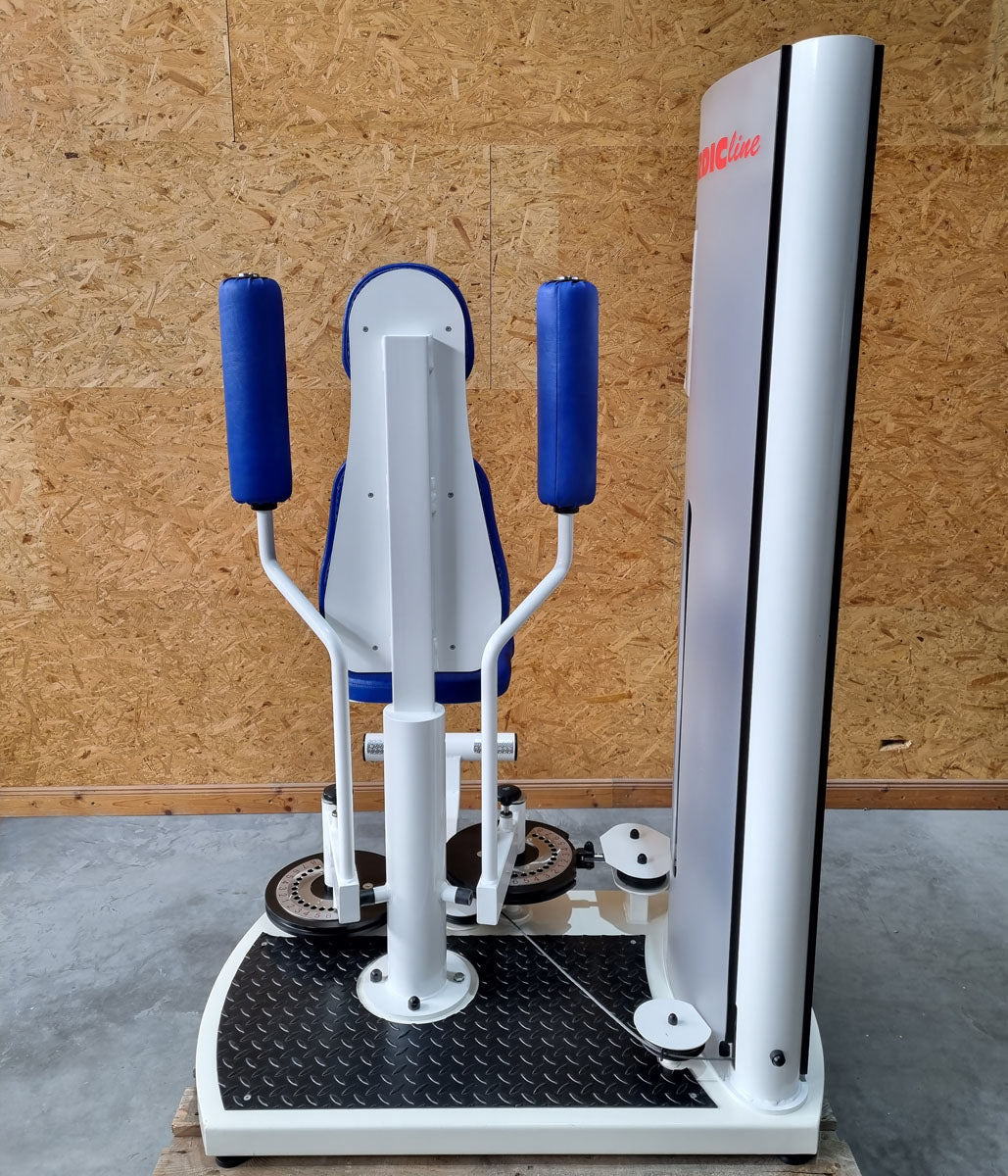 Pego Sport NordicLine Butterfly and Butterfly Reverse - 2 in 1 combination machine, Butterfly - Press Back Combo, Fly and Rear Delt, frame color white, upholstery color blue, used - refurbished condition