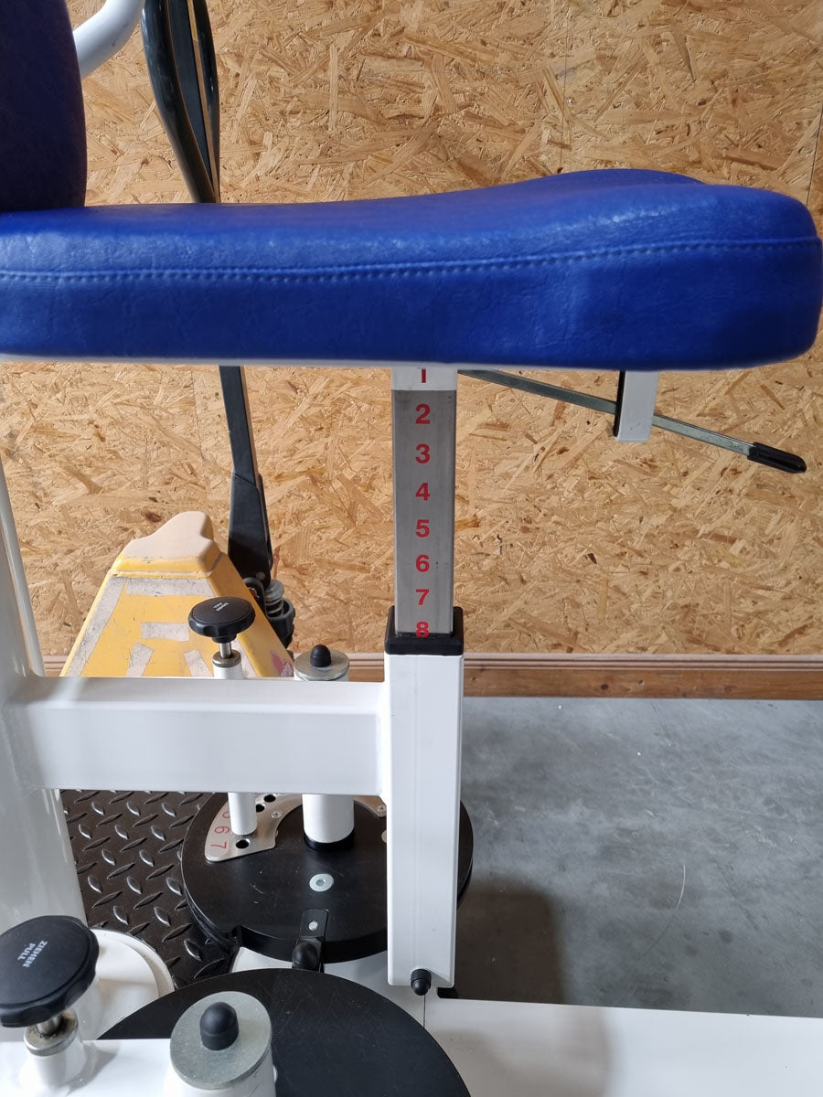 Pego Sport NordicLine Butterfly and Butterfly Reverse - 2 in 1 combination machine, Butterfly - Press Back Combo, Fly and Rear Delt, frame color white, upholstery color blue, used - refurbished condition