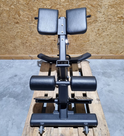 DankSport Rückenstreckerbank verstellbar - Hyperextension 45° - Back Extension - Silber und Schwarz - NEU