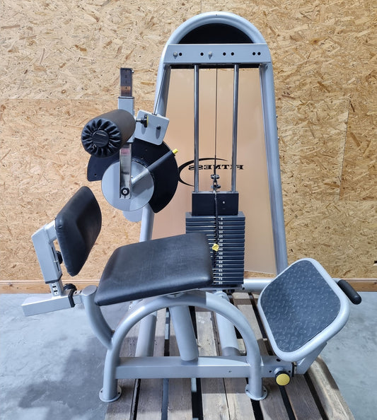 Proxowell/Proxomed back extensor-flexor combo Compass 530, hyperextension and abdominal machine 2 in 1 combo device, 100 kg weight block with fine weight gradation, frame color silver, used - refurbished condition